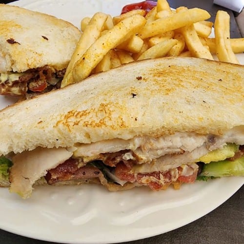 Turkey Club Sandwich.