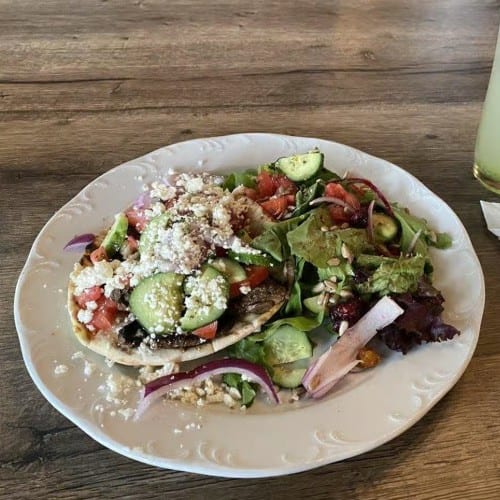 Shawarma on Pita Bread.