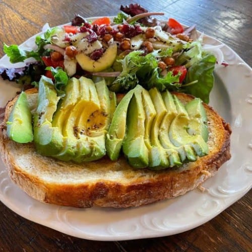 Avocado Sundried Tomato Toast.