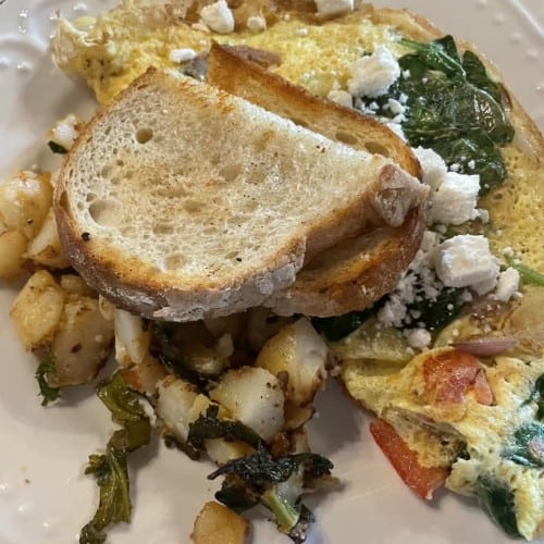 Feta Omelette.