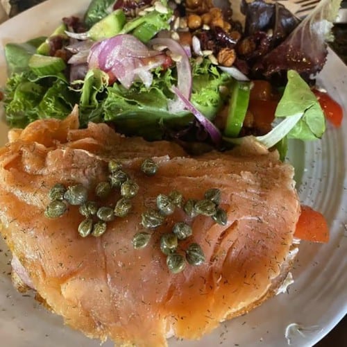 Smoked Salmon Toast.