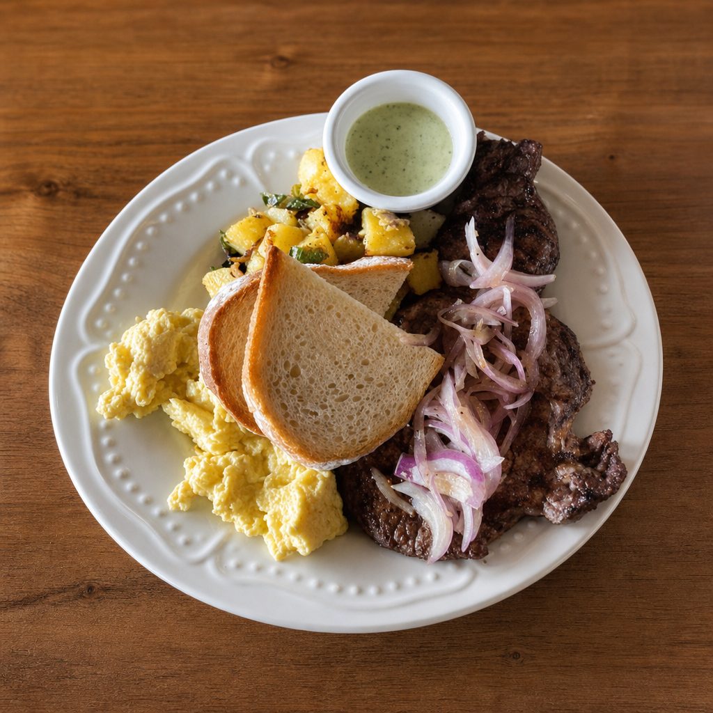Steak and Eggs (Rib-eye).