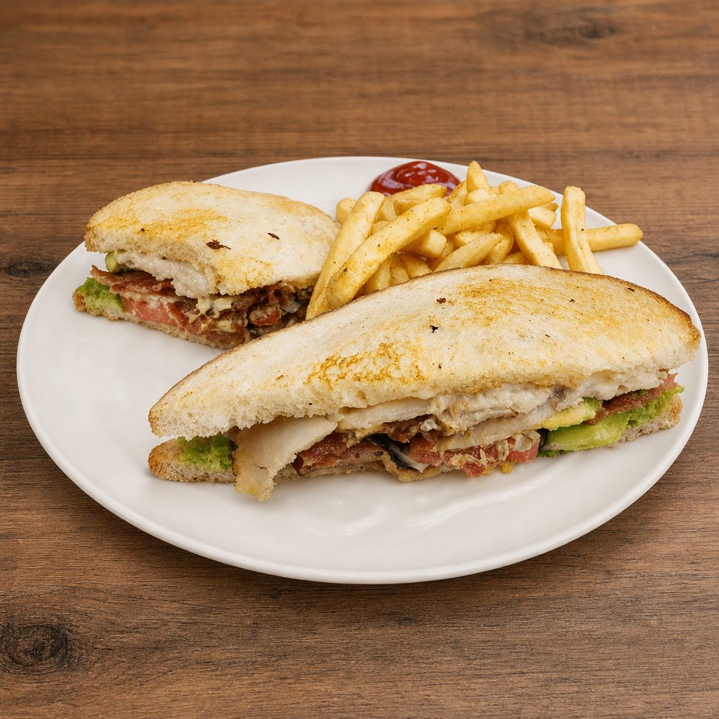 Turkey Club Sandwich.