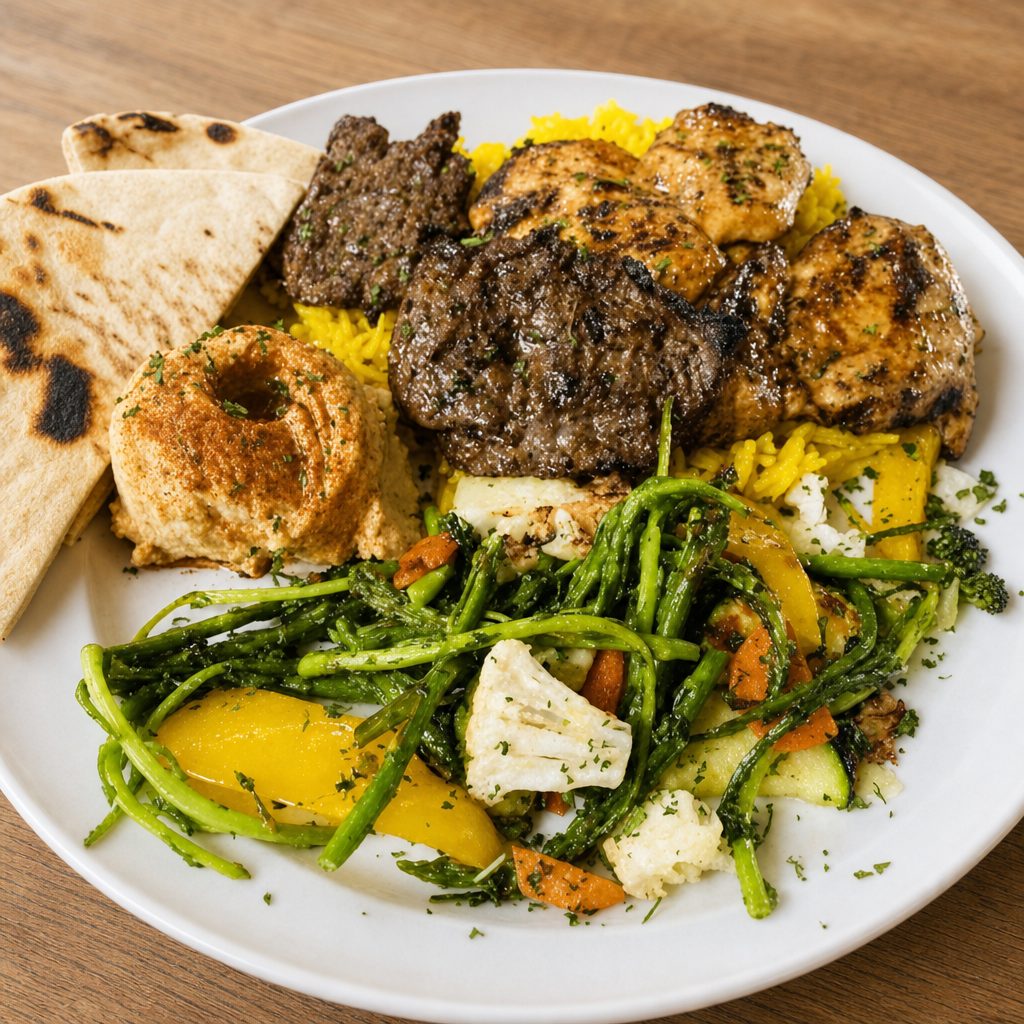 Mediterranean Steak Kabob.