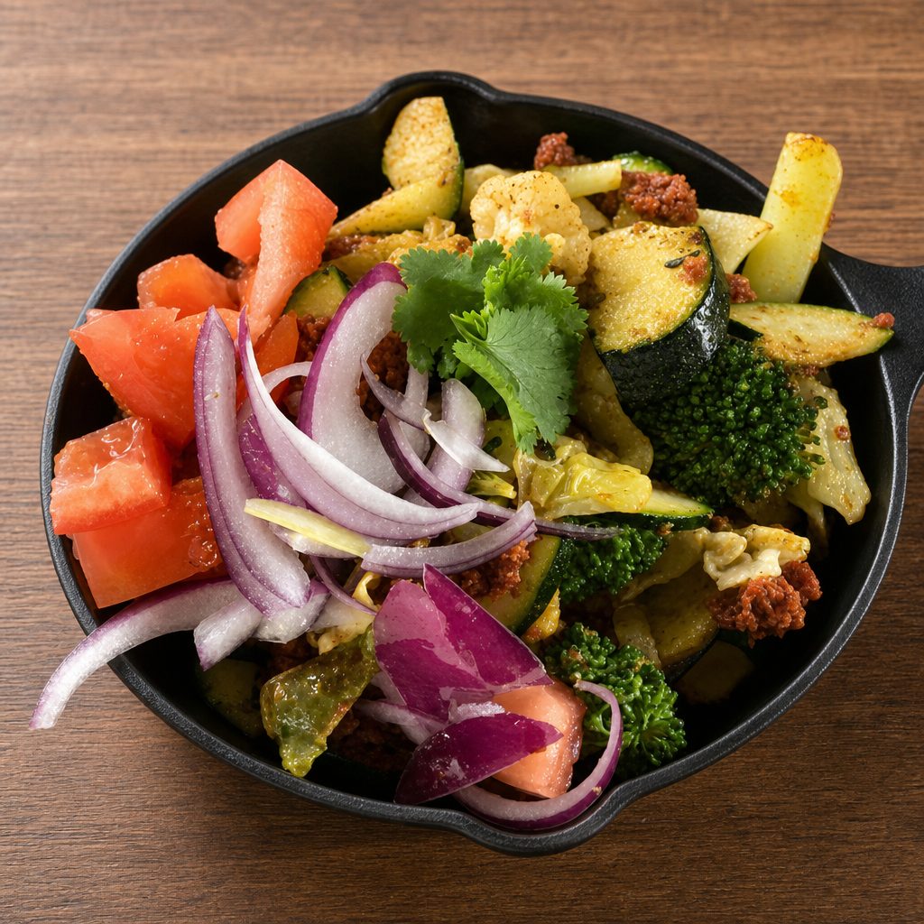 Vegan Soy Chorizo Skillet.