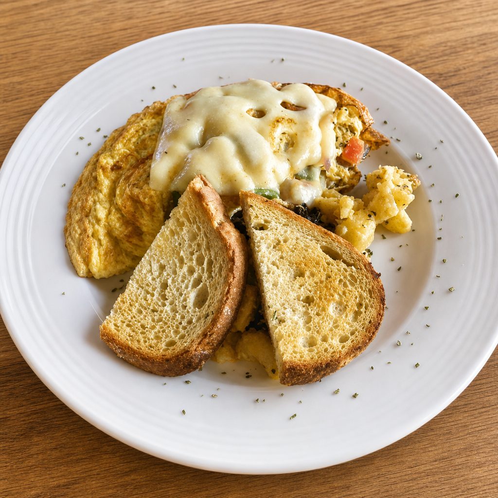 Carnitas Omelette.