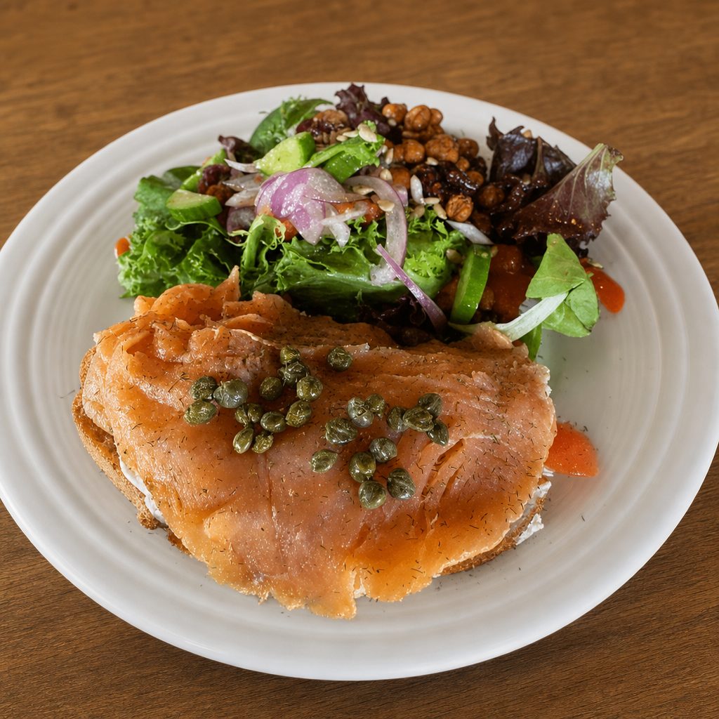 Smoked Salmon Toast.